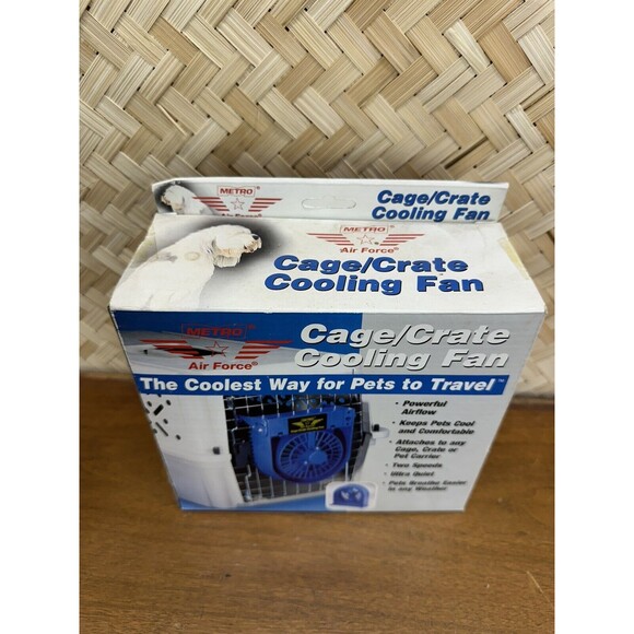 Metro Vac Air Force Cage/Crate Cooling Fan For Pets Travel - Picture 2 of 6